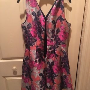 Dress multicolored pink